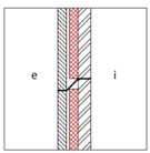L'isolation n'est pas en contact continu avec les deux faces de la membrane d'étanchéité: il s'agit d'un exemple de nœud constructif linéaire. 