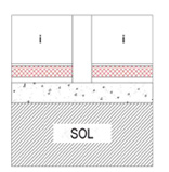 Un mur intérieur posé sur une dalle de sol sur terre-plein qui interrompt l'isolation du plancher ne doit pas être considéré comme un nœud constructif